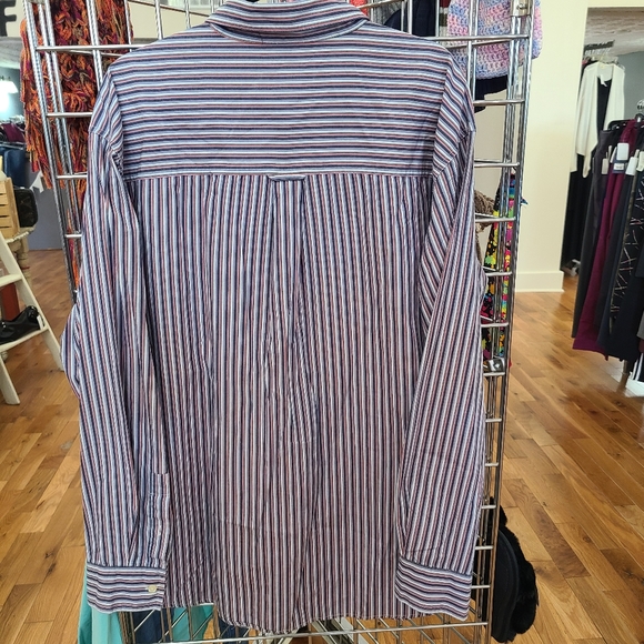 CHAPS Button Down Long Sleeve Shirt Multicolor Stripes Size XXL - Picture 6 of 6